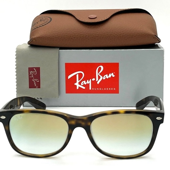 Ray Ban WAYFARER RB2132 710/Y0 Tortoise / Gold Flash Gradient  55mm Sunglasses - Picture 1 of 4